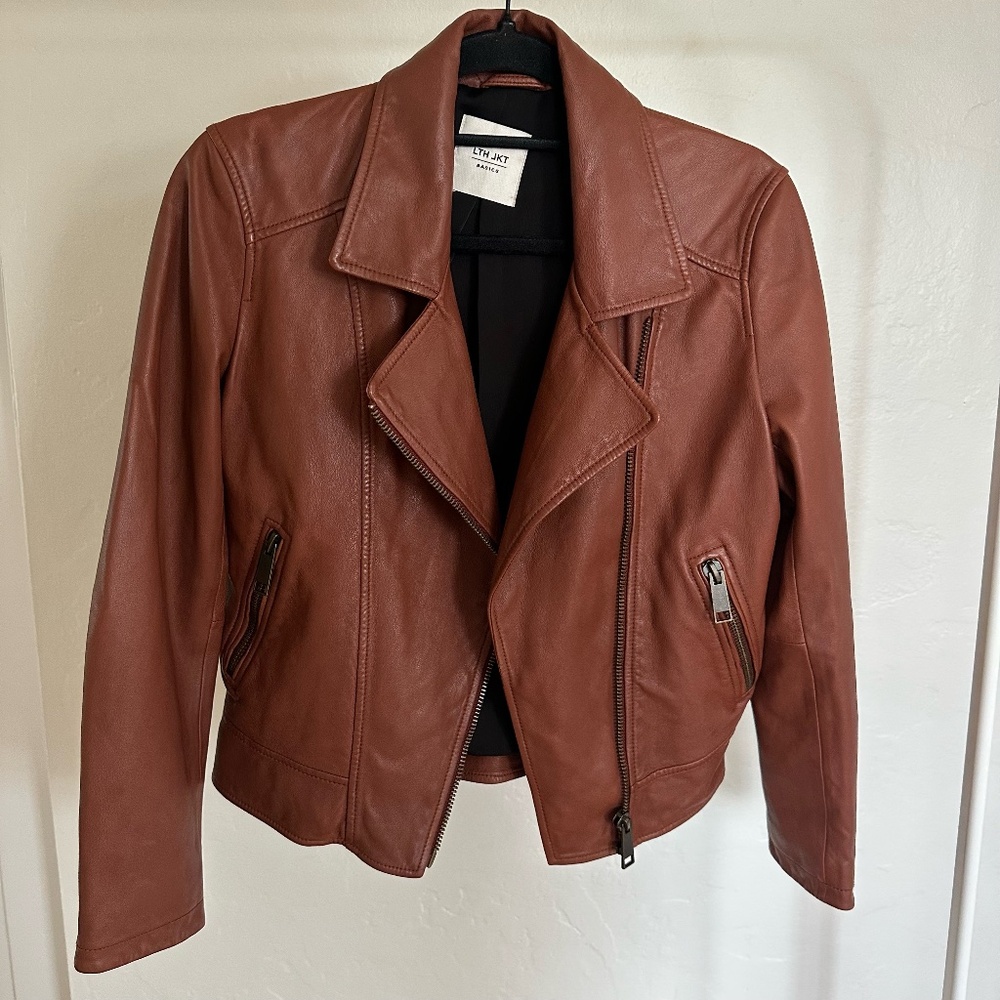 LTH JKT BROWN LEATHER JACKET